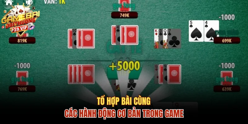 Tổ hợp bài cùng các hành động cơ bản trong game